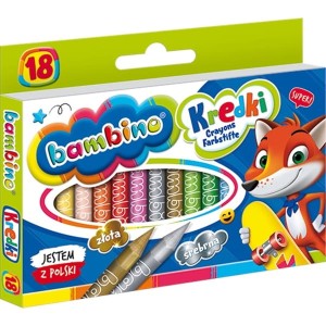 Kredki świecowe 4 kolory pierścionki STRIGO 8szt. /SSC044/