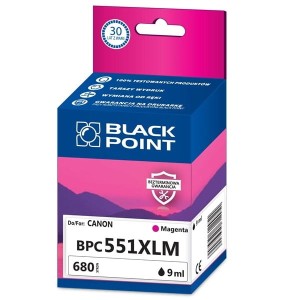 Tusz CANON CLI551MXL magenta BLACK POINT 9ml 680s /BPC551XLM/