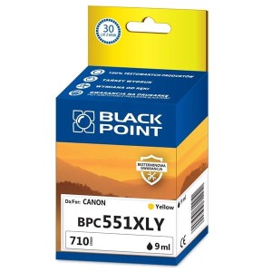 Tusz CANON CLI551YXL yellow BLACK POINT 9ml 710s /BPC551XLY/