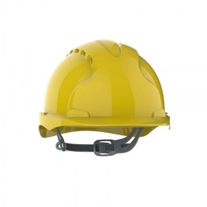 Kask/hełm ochronny wentylowany regulowany na pasek przesuwny EVO2 żółty 1szt. /BH-AJF030000200/