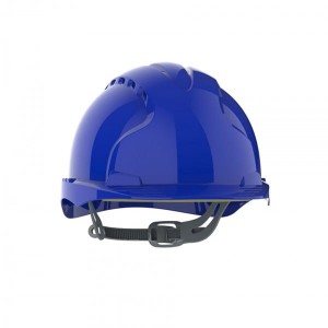 Kask/hełm ochronny wentylowany regulowany na pasek przesuwny EVO2 niebieski 1szt. /BH-AJF030000500/