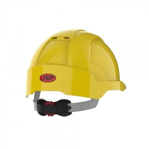 Kask/hełm ochronny wentylowany regulowany na pokrętło EVOLITE żółty 1szt. /BH-AJB170000200/