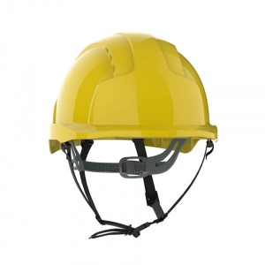 Kask/hełm ochronny wentylowany regulowany na pasek przesuwny EVOLITE LINESMAN żółty 1szt. /BH-AJD250000200/
