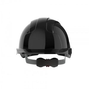 Kask/hełm ochronny wentylowany regulowany na pokrętło EVOLITE czarny 1szt. /BH-AJB170001100/