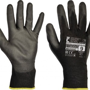 Rękawice montażowe EVOLUTION BLACK POLIESTER czarne rozmiar 9/L 2szt. /V0108004599090/