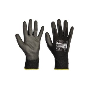 Rękawice montażowe EVOLUTION BLACK POLIESTER czarne rozmiar 8/M 2szt. /V0108004599080 /