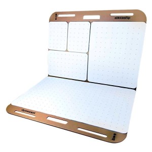 Blok flipchart samoprzylepny mix rozmiarów biały w kropki 125 kartek w teczce kartonowej z uchwytem MEMOBE STIKKIESFLIP /MB003/