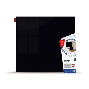 Tablica szklana magnetyczna 45x45cm MEMOBE antracytowa /MSZ045045-82/