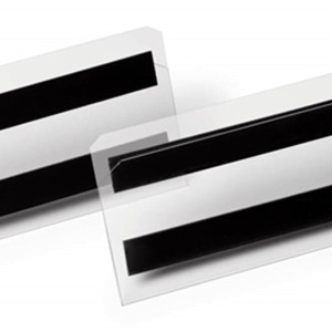 Kieszeń magazynowa magnetyczna 150x67mm HARD COVER transparentna 10szt. DURABLE /119619/