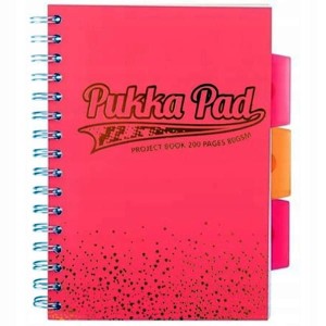 Kołozeszyt A5/100 kratka 80g PUKKA PROJECT BOOK BLUSH CORAL 1szt./8249/