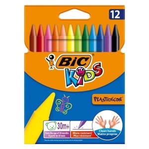 Kredki Świecowe 12 Kolorów Bic Plastidecor 1szt. /945764/