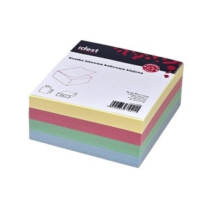 Kostka biurowa kolorowa klejona 85x85x35mm IDEST 1szt.