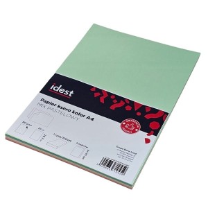 Papier ksero kolor A4/80 IDEST mix pastelowy 100szt.