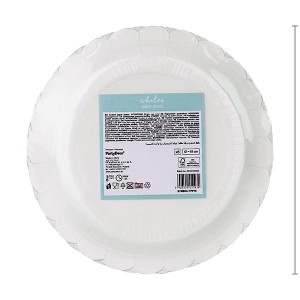 Talerze papierowe 18cm PARTYDECO okrągłe z nadrukiem wieloryby 6szt. /TPP78/