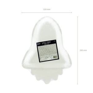 Talerze papierowe 21,5x29,5cm PARTYDECO KOSMOS w kształcie rakiety 6szt. /TPP48/