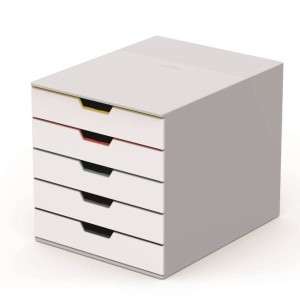 Pojemnik z pięcioma kolorowymi szufladkami VARICOLOR MIX5 Durable /762527/