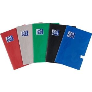 Zeszyt A5/80 linia z marginesem posiada adresówkę okładka ANTI-SCRATCH OXFORD ESSE mix kolorów 1szt. /400174956/