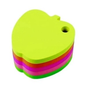 Notes samoprzylepny 76x76 mm 400 kartek neonowy mix kolorów jabłuszko Stick'n /21277/