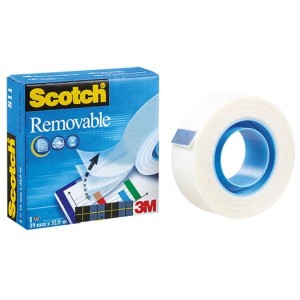Taśma klejąca 19/32,9 SCOTCH usuwalna w pudełku 811 /3M-70016072848/