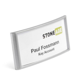 Identyfikator CLASSIC z kombi-klipem 34x74mm 10 sztuk /854323/