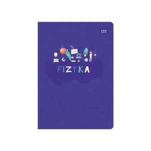 Zeszyt tematyczny A5/60 kratka brak adresówki fizyka okładka hybrydowa INTERDRUK /ZE60#FIZFSC/