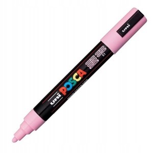 Marker z farbą plakatową okrągły 1,8-2,5mm UNI POSCA PC-5M jasny różowy NR 51 1szt. /UNPC5M/DJRO/ /138435/