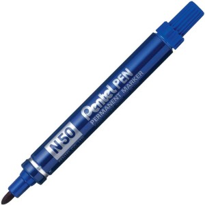 Marker permanentny okrągły 1,5mm aluminiowa obudowa PENTEL N50 niebieski