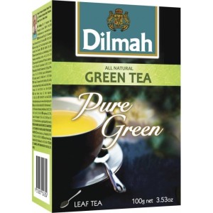Herbata zielona liściasta DILMAH GREEN TEA PURE GREEN 100g