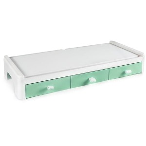 Podstawa pod monitor z szufladkami YELLOW ONE YL-PM3Z zielona /120-1957/