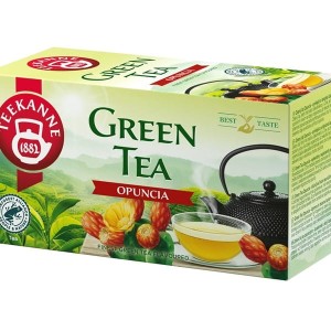 Herbata zielona kopertowana TEEKANNE GREEN TEA OPUNCIA opuncja 20szt /67724/