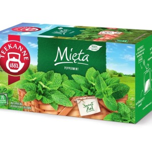 Herbata ziołowa kopertowana TEEKANNE PEPPERMINT mięta 20szt /53590/