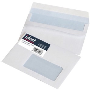 Koperta biała C6 114x162mm SK OKP 45x90mm 100szt. IDEST