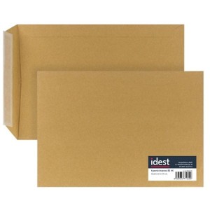Koperta brązowa B5 176x250mm HK 50szt. IDEST