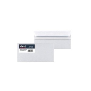 Koperta biała DL 110x220mm SK 100szt. IDEST