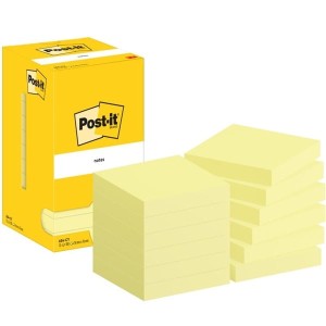 Notes samoprzylepny 76x76mm 12x100 kartek żółty 3M POST-IT 12szt. /3M-4064035065676/