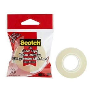 Taśma klejąca 19mm x 33m SCOTCH jasna żółta (transparentna) 508 1szt. /3M-UU010735510/