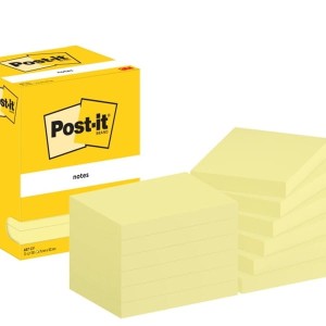 Notes samoprzylepny 76x102mm 12x100 kartek 657 żółty 3M POST-IT  /3M-7100290168/