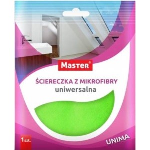 Ściereczka z mikrofibry MASTER UNIMA do kuchni i łazienek zielona 1szt. /S-037/