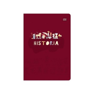 Zeszyt tematyczny A5/60 kratka brak adresówki historia okładka hybrydowa INTERDRUK /ZE60#HISFSC/