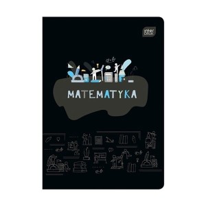 Zeszyt tematyczny A5/60 kratka brak adresówki matematyka okładka hybrydowa INTERDRUK /ZE60#MATFSC/