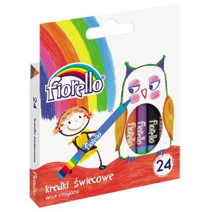 Kredki świecowe FIORELLO 24 kolory -170-1386-