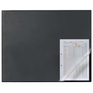 Podkład na biurko DURABLE z zabezpieczeniem krawędzi 650x500mm czarny /729301/