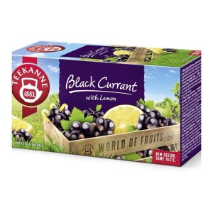 Herbata owocowa kopertowanA TEEKANNE BLACK CURRANT WITH LEMON czarna porzeczka z cytryną 20szt /67577/