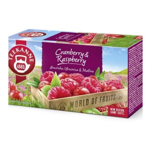 Herbata owocowa kopertowana TEEKANNE CRANBERRY RASPBERRY żurawina z maliną 20szt /60639/