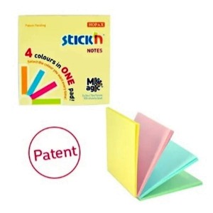 Notes samoprzylepny 76x76 mm 100 kartek pastelowy mix Stick'n Magic Pad /21574/