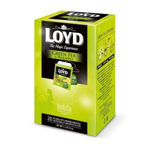 Herbata zielona kopertowana LOYD GREEN TEA PINEAPPLE ananas 20szt.