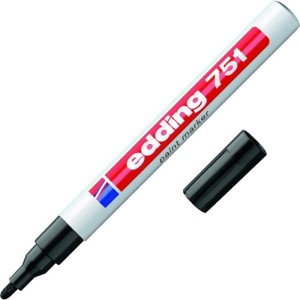 Marker olejowy okrągły 1,0-2,0mm EDDING 751 czarny /751/001/C ED/