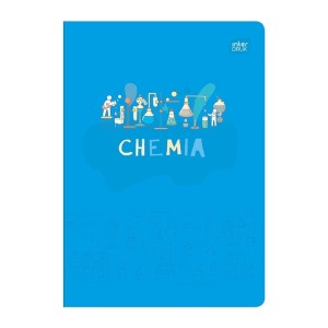 Zeszyt tematyczny A5/60 kratka brak adresówki chemia okładka hybrydowa INTERDRUK /ZE60#CHEFSC/