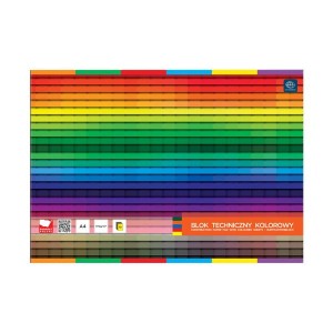 Blok techniczny kolorowy A3/180g 20 kartek barwiony w masie INTERDRUK 1szt. /BLTKA3LUX/
