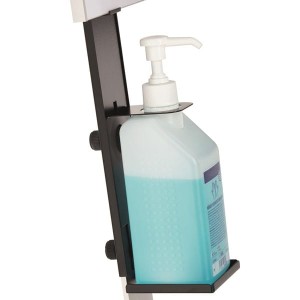 Podłogowa tablica informacyjna z dyspenserem do dezynfekcji DURABLE SREBRNA /589223/